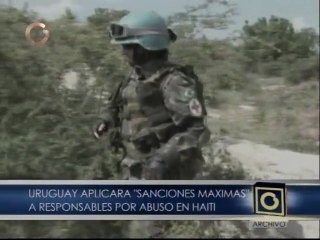 Uruguay sancionará soldados por abusos en Haití