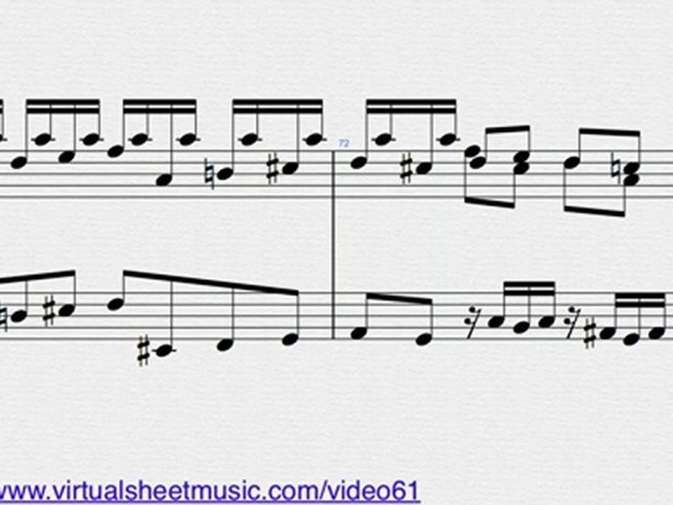 Johann Sebastian Bach's Toccata & Fugue in D minor BWV 565 sheet music - Video Score