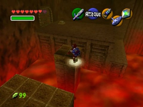 The legend of Zelda OOT 23 (Le temple du feu avec les bottes des airs)