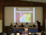 Ubuntu Party 10.10 Toulouse - Table ronde des Logiciels Libres par Éric Bréhault, Pierre Gaufillet, Christophe Sauthier et Bruno Coudoin