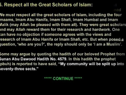 Why different Sects in Islam (72 sects predicted)