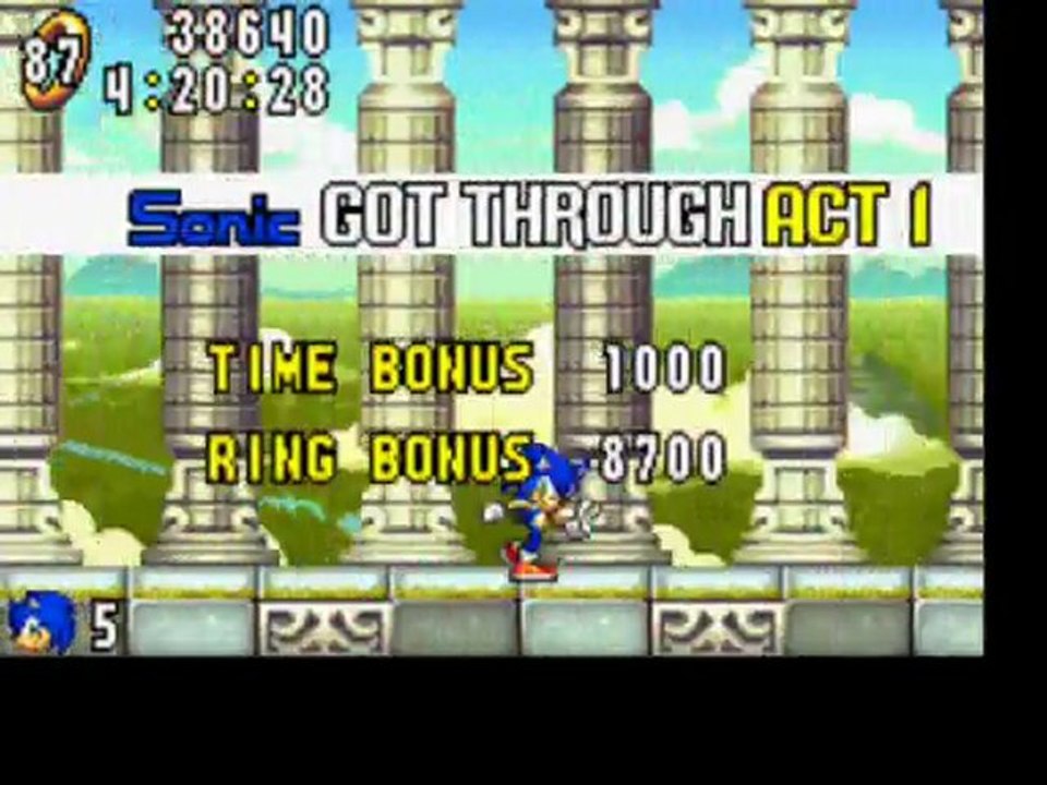 Sonic Advance 5) Angel Island Zone