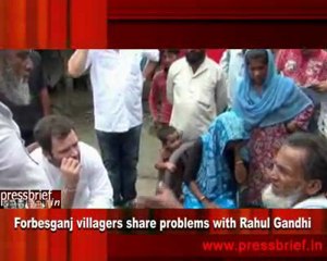 Forbesganj villagers share problems with Rahul Gandhi