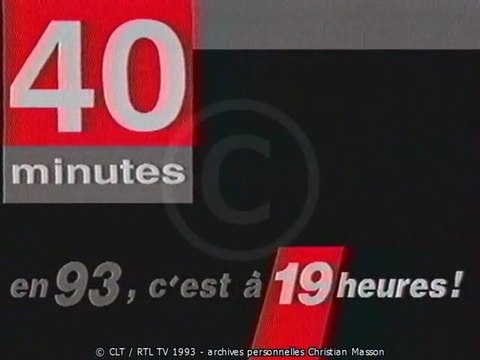 Promos diverses + fermeture antenne RTL-TV(1993)
