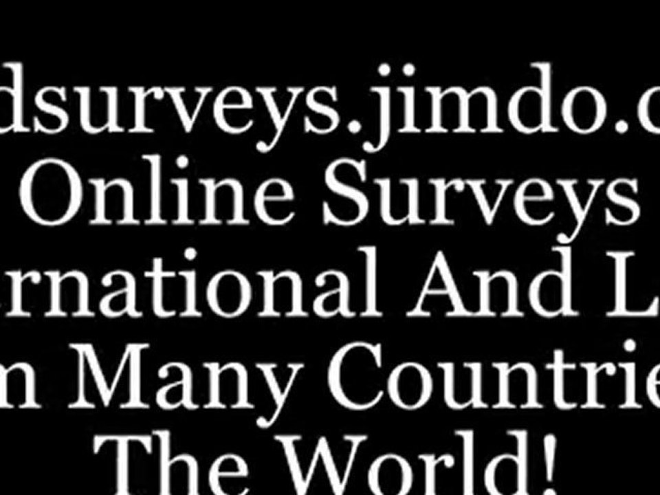 Online survey companies; international online paid survey.