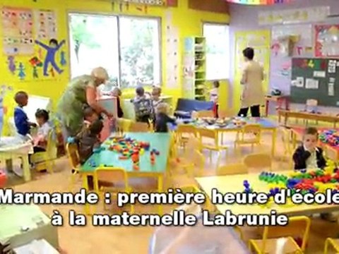 Marmande : Rentrée scolaire à l'école maternelle Labrunie