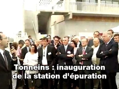 Tonneins : Inauguration de la station d'épuration