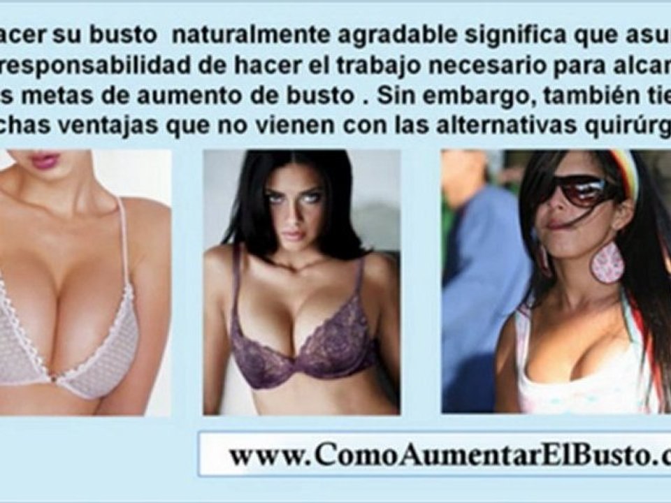 como puedo aumentar el busto sin cirugia