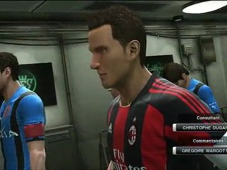 PES 2011 [Match 1] A.C. MILAN vs CLUB BRUGGE KV (1360x768p)