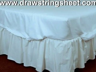 drawstring bed sheet no sheet clip or sheet strap