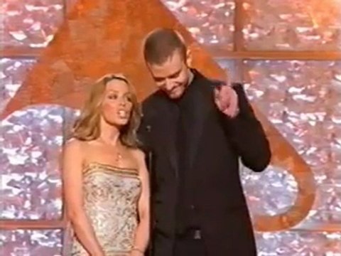 Kylie Minogue & justin timberlake Presenting in Grammy 2003