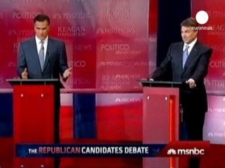 Perry y Romney monopolizan el debate entre aspirantes...