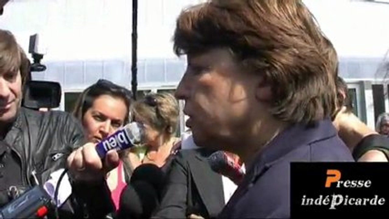 Martin Aubry parle de l'école à Amiens, le 2 septembre 2011