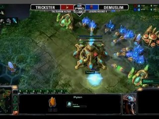 MLG Raleigh 2011 - Starcraft II - Game 2 - ST Trickster (P) VS EG Demuslim (T) Part 1/2