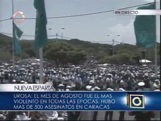 Urosa exhortó a las autoridades a actuar para acabar con la criminalidad