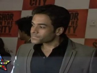 Tusshar Kapoor & Cast Of Movie At Premier Of Movie "Shor In The