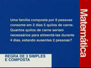 Regras de Tres Simples e Composta