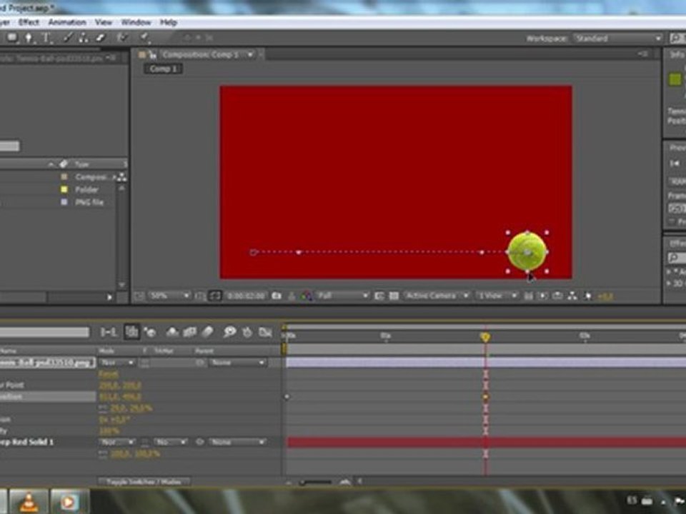 After Effects Basico - Crear fotogramas claves - Tutorial