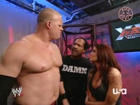 Kane/Lita/Ron Simmons Backstage 12/10/07