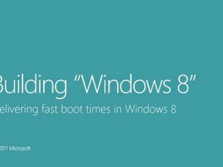 Microsoft demos fast boot times in Windows 8