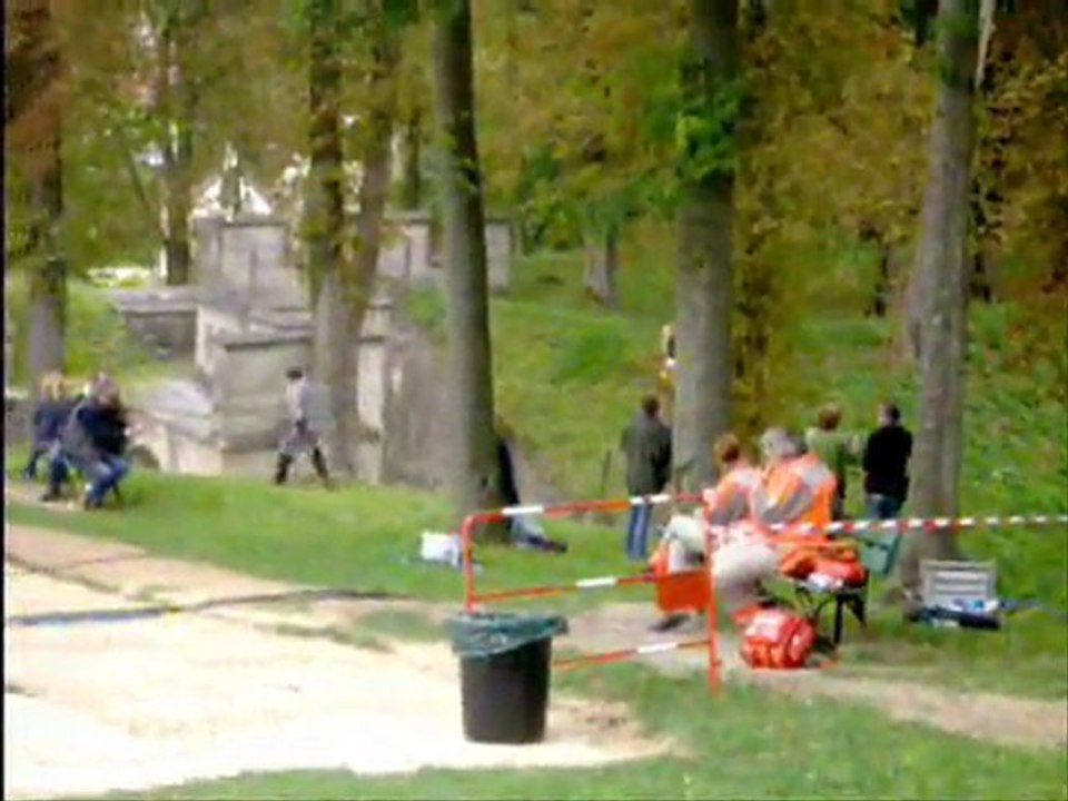 Merlin au chateau de Pierrefonds , tournage de la saison 4