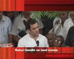 Rahul Gandhi on land issues