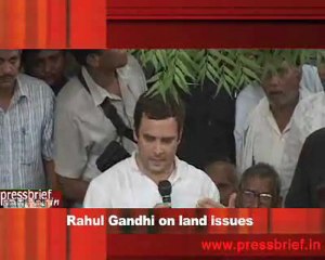 Rahul Gandhi on land issues
