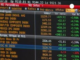 Las bolsas europeas a la baja