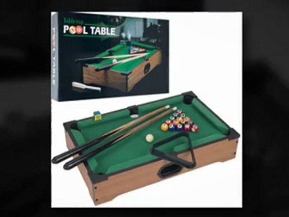 10 Mini Tabletop Pool Table with Accessories