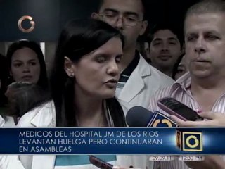 Médicos levantan paro