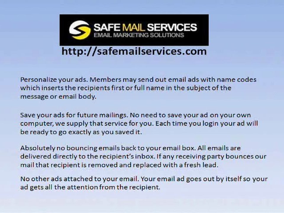 Safe Email Marketing Solution