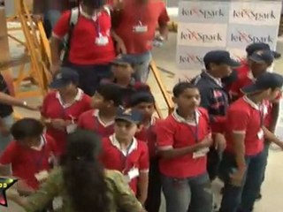 Hot & Sexy Air Hostess At Special Kids Education Trip Event