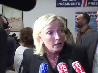 Marine Le Pen à Nice à la veille des journées d'été du FN