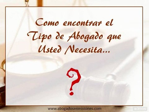 que tipo de abogados necesitas?
