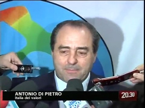TG 05.01.10 Regionali, Di Pietro in ogni caso fedele al centrosinistra