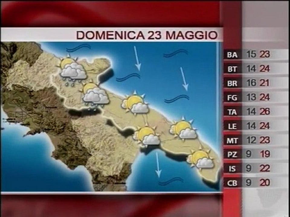 23.05.10 Meteo del giorno