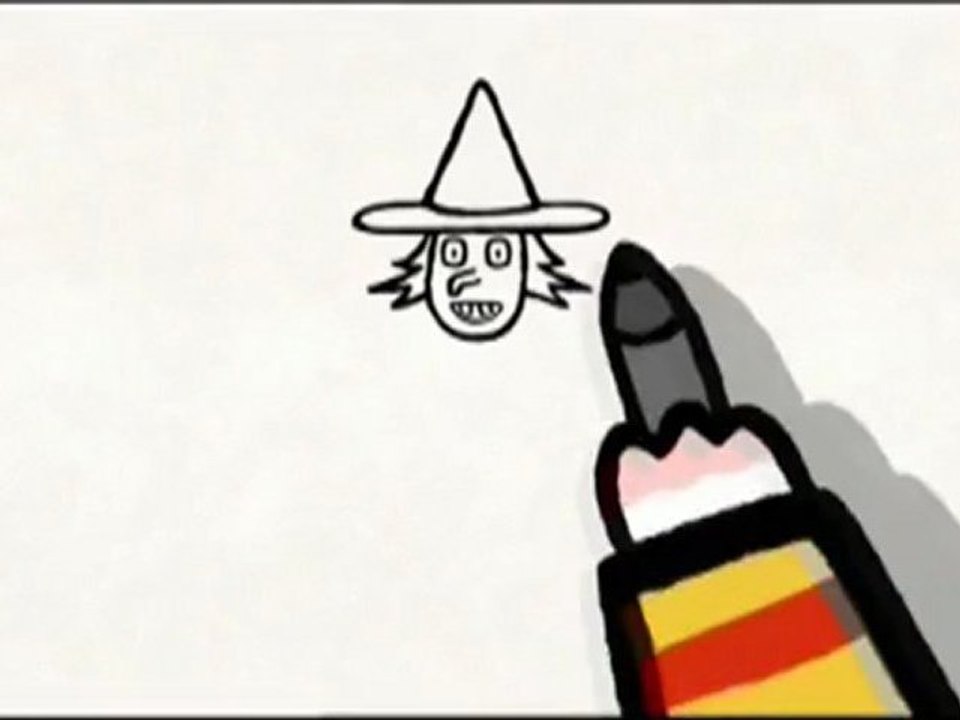 cómo dibujar una bruja!