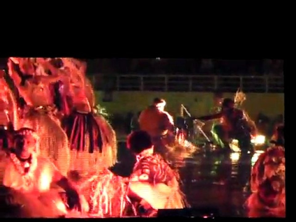 cérémonie clôture Jeux du Pacifique - Boléro