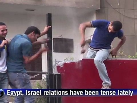 Egypt protests turn violent, Israel embassy attacked