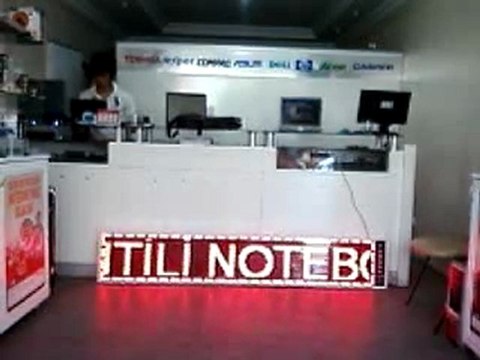 grafik ekran kayan yazı tarsus