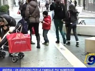 Andria | Un assegno per le famiglie più numerose