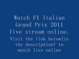 Watch F1 Italian Grand Prix 2011 live stream online free