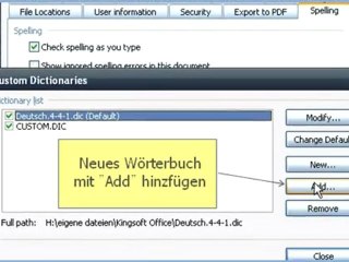 Kingsoft Office auf deutsch