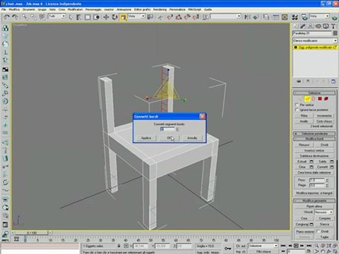 3d max basit sandalye modelleme