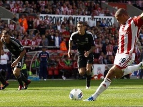 Stoke City 1-0 Liverpool Walters penalty