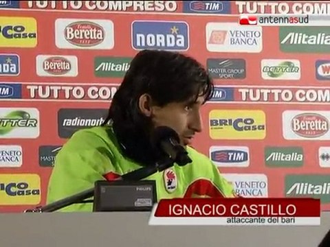 TG 15.02.11 Castillo: La situazione del Bari non è semplice, ma lotteremo a ogni partita