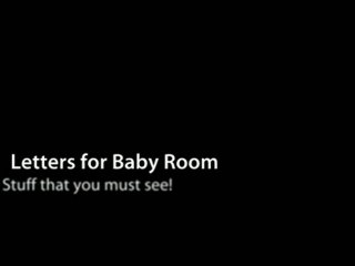 Baby letters for nursery - Must see information