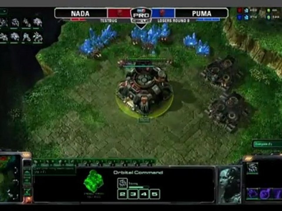 MLG Raleigh 2011 - Starcraft II - Game 3 - SK.oGs Nada (T) VS EG Puma (T) Part 1/1
