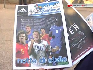 TG 11.08.11 Italia-Spagna 2-1, a Bari è notte mundial