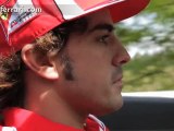 Autosital - Fernando Alonso au volant de la Ferrari 458 Spider